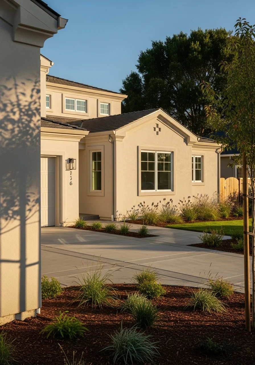 Exterior detail of a Mountain View property showing quality construction and well-maintained grounds.