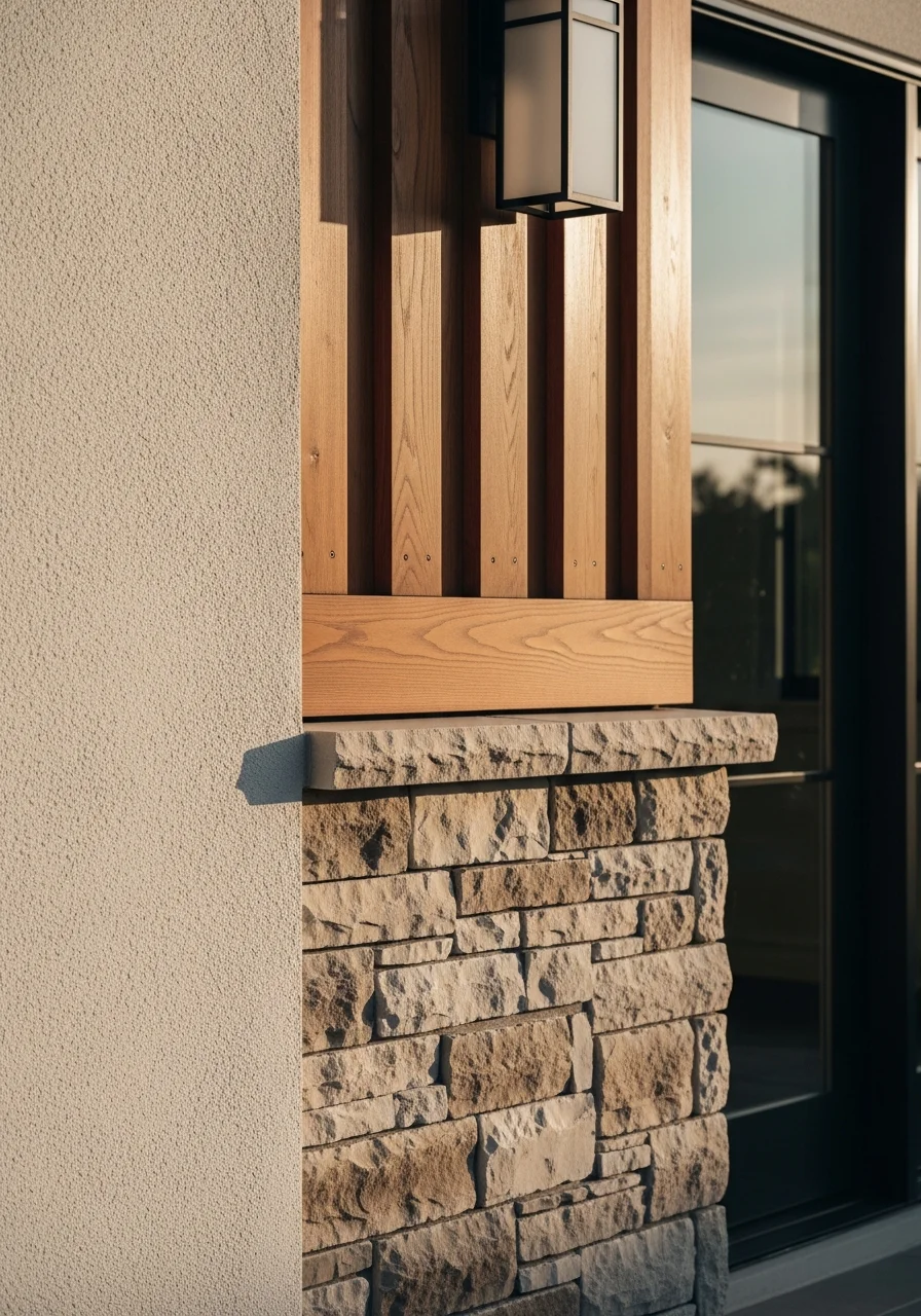 Detail shot of quality craftsmanship on a Palo Alto property, showing attention to finish and materials.